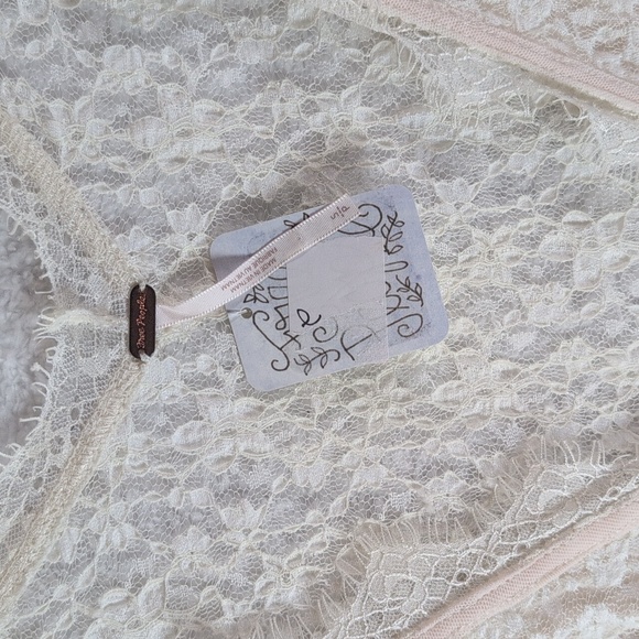 Free People Cream Lace Long Sleeve Dress - Picture 4 of 7